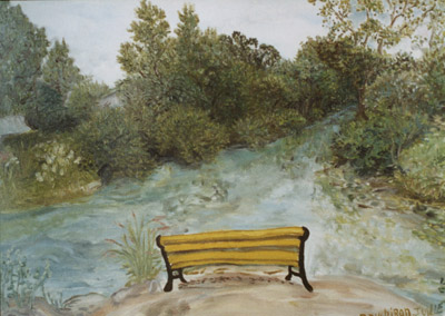 le banc jaune