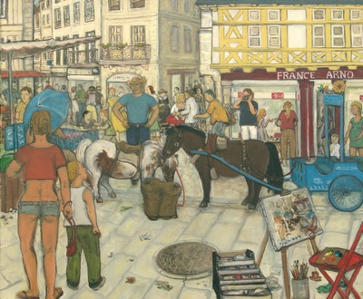les stars de la place Maubert (Gildas Sénéca & ses poneys)